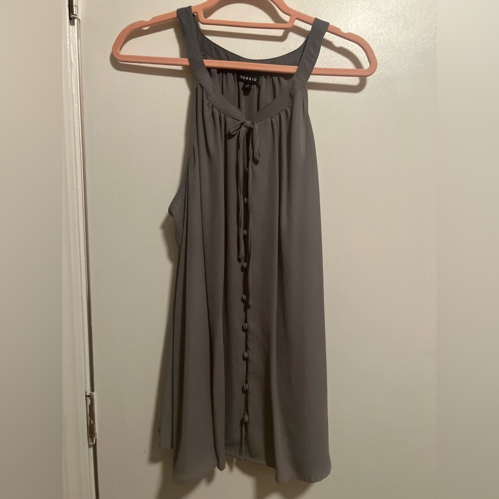 Torrid Sleeveless Tunic Blouse